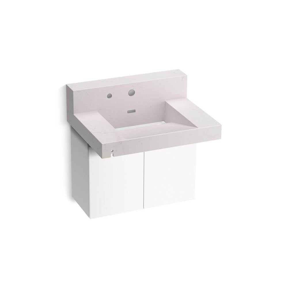 Constellation 30" wall-mount lavatory system with backsplash