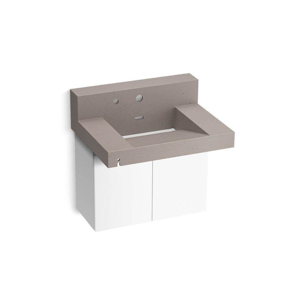 Constellation 30" wall-mount lavatory system with backsplash