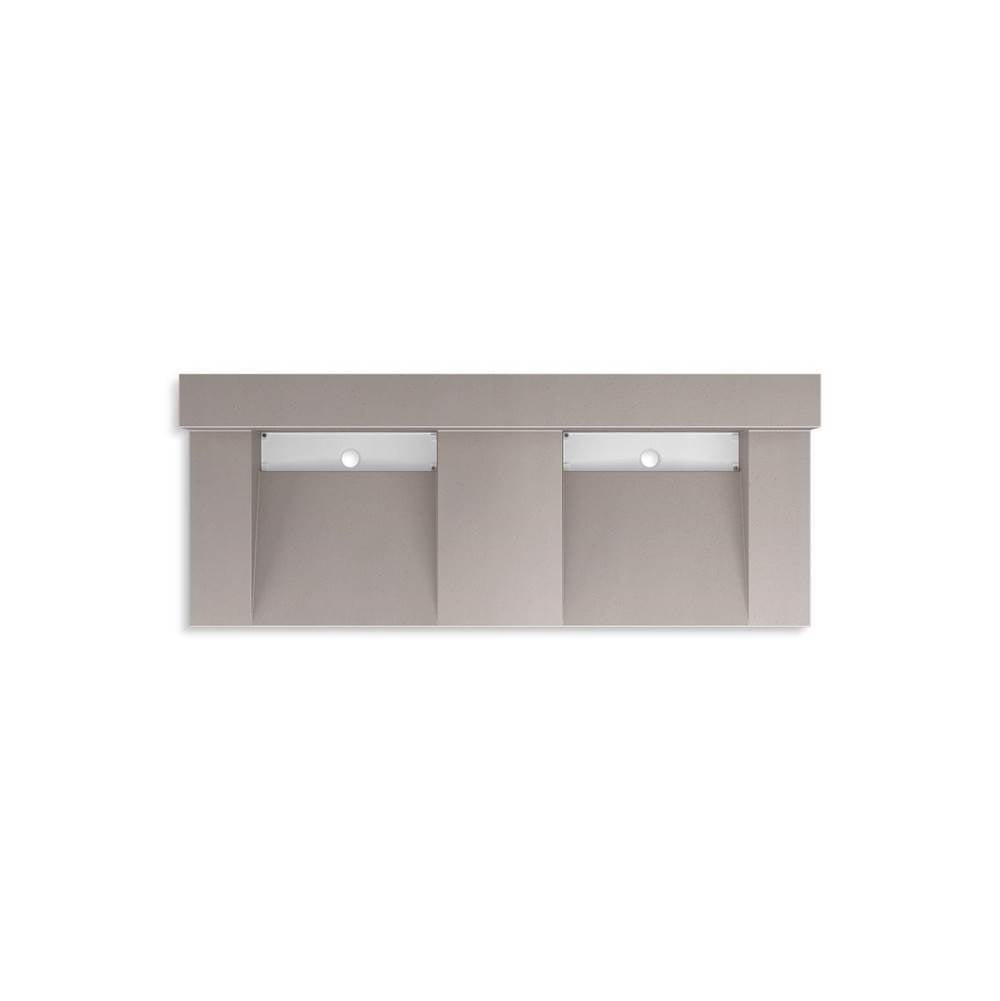 Constellation 60" wall-mount basin lavatory system with backsplash