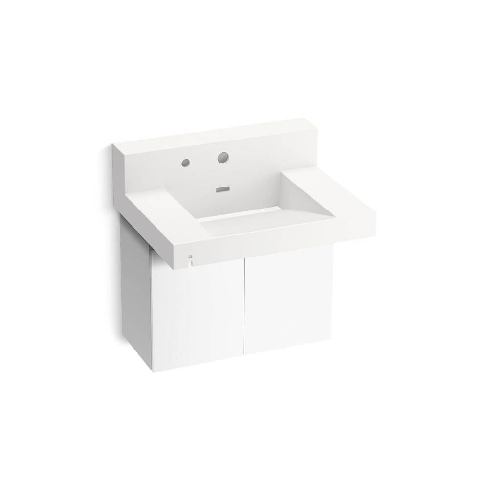 Constellation 30" wall-mount lavatory system with backsplash