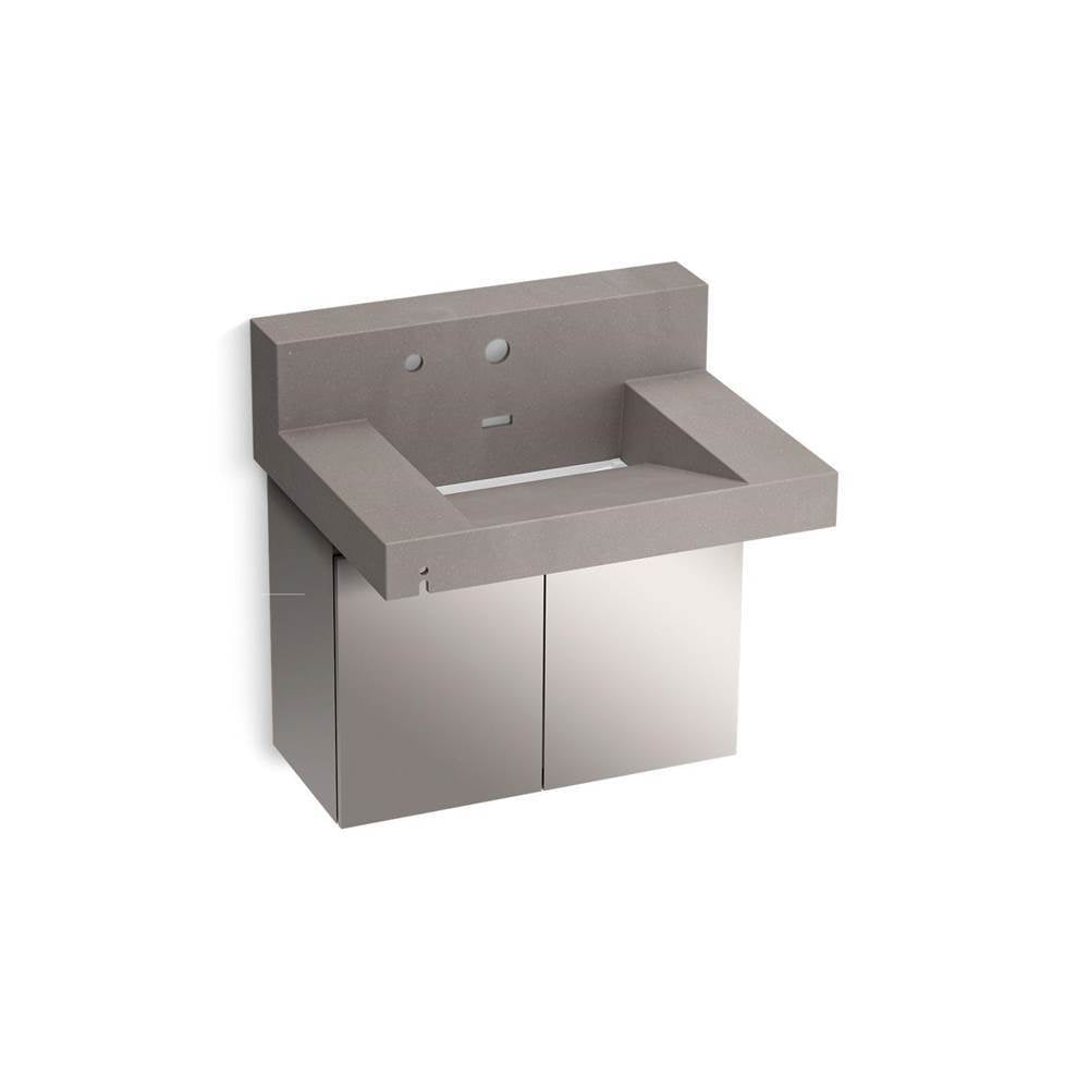 Constellation 30" wall-mount lavatory system with backsplash