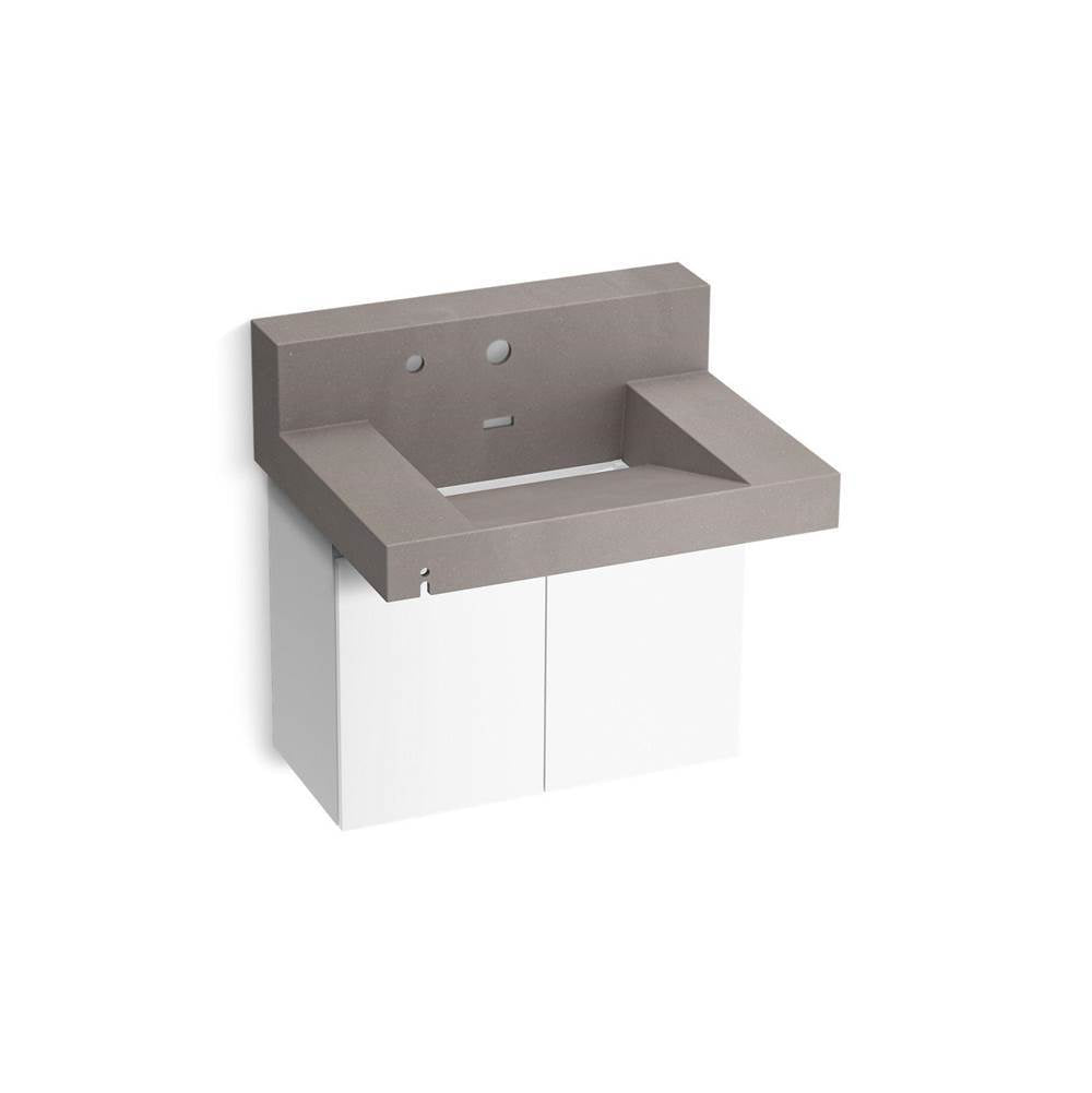 Constellation 30" wall-mount lavatory system with backsplash