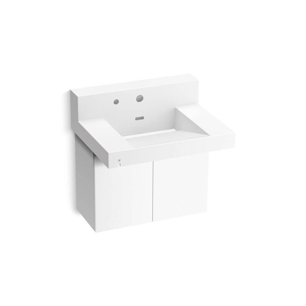 Constellation 30" wall-mount lavatory system with backsplash