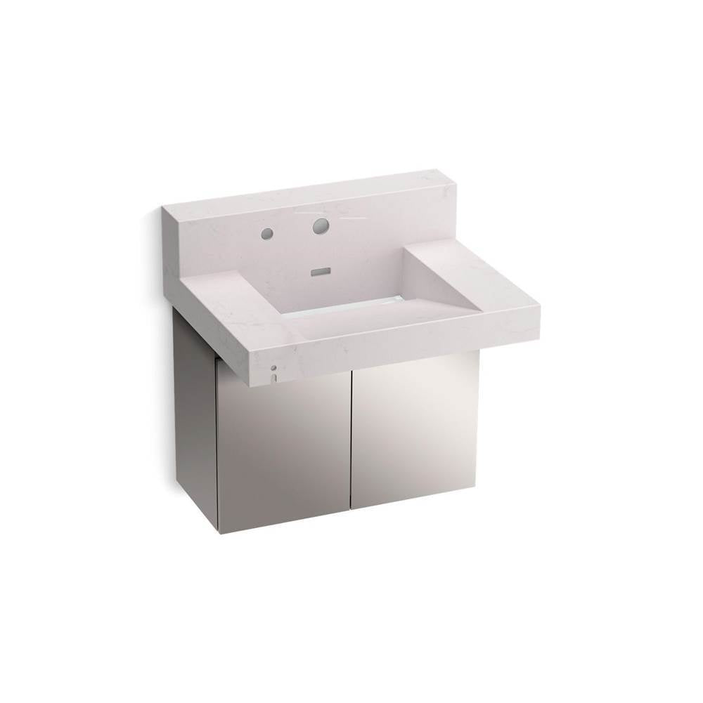 Constellation 30" wall-mount lavatory system with backsplash