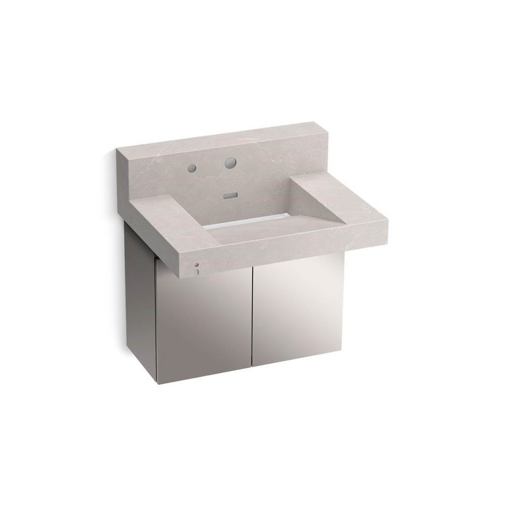 Constellation 30" wall-mount lavatory system with backsplash