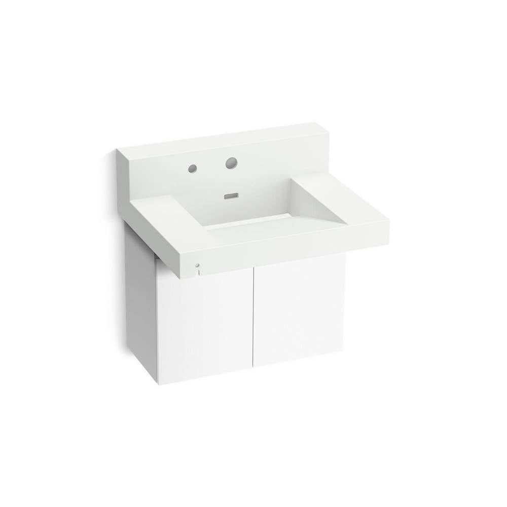 Constellation 30" wall-mount lavatory system with backsplash