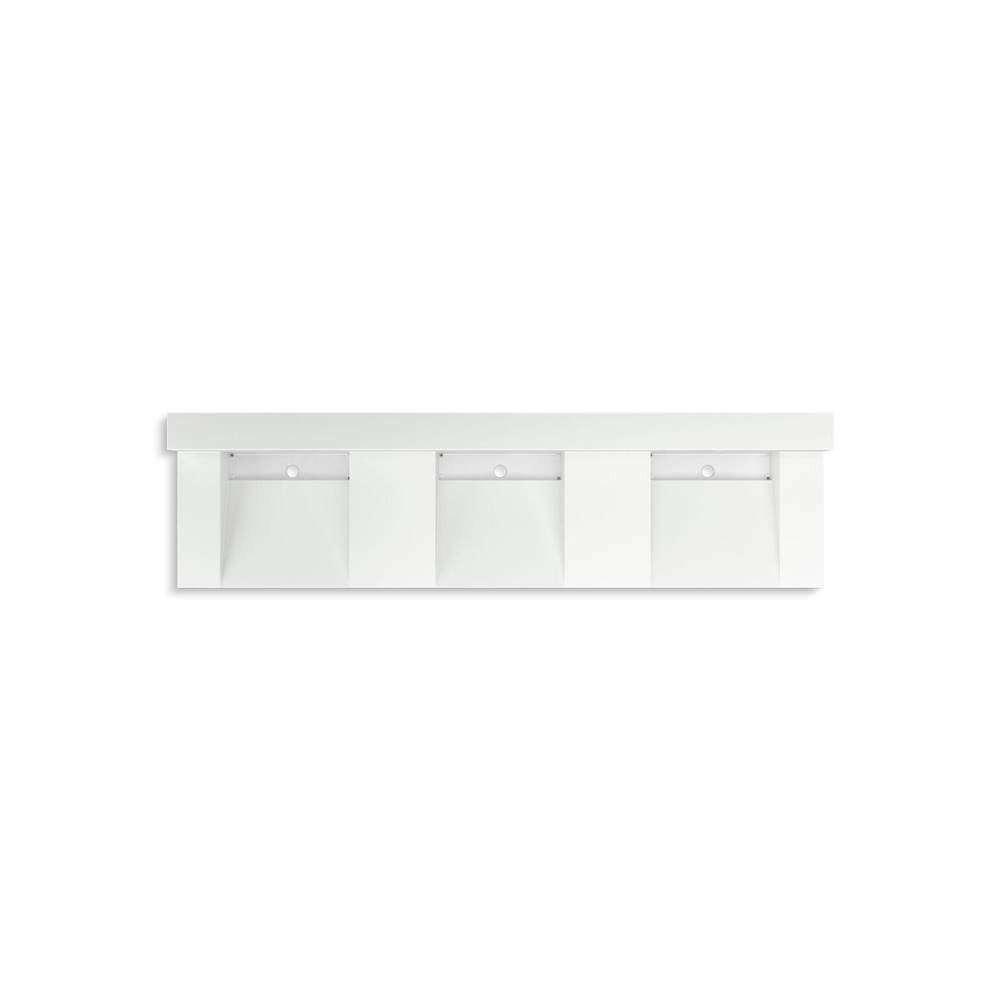 Constellation 90" wall-mount basin lavatory system with backsplash