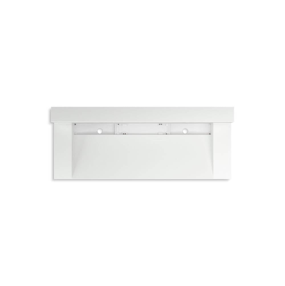 Constellation 60" wall-mount trough lavatory system with backsplash