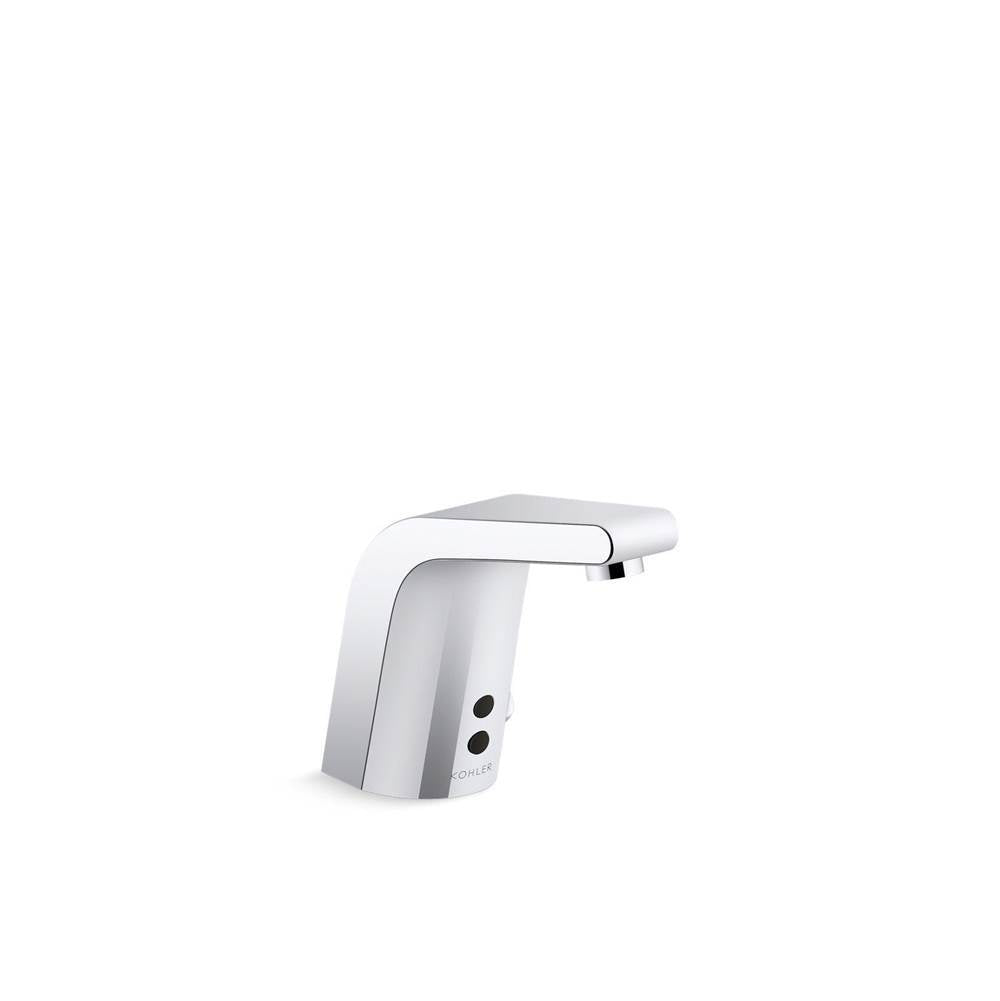 Sculpted Touchless single-hole lavatory faucet with Insight sensor technology and temperature mixer, AC-powered, less drain, 0.35 gpm