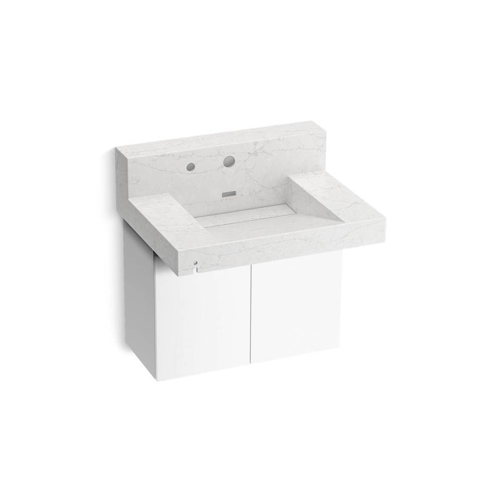 Constellation 30" wall-mount lavatory system with backsplash