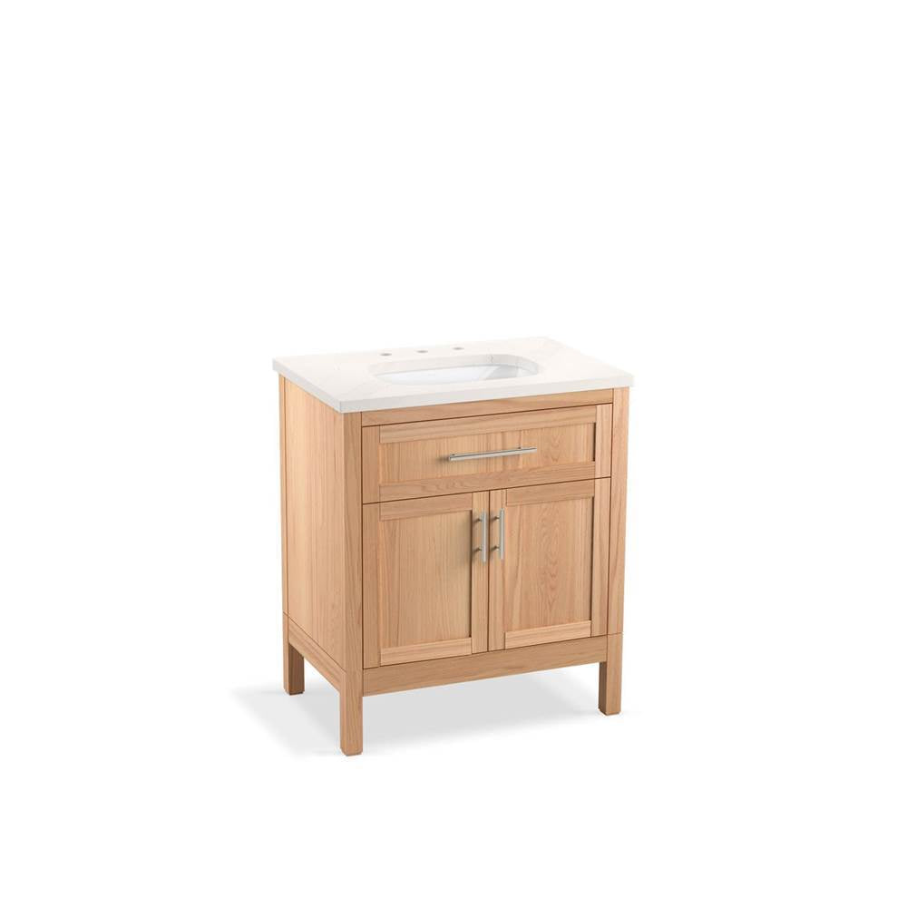 Hadron 30" bathroom vanity cabinet with sink and quartz top