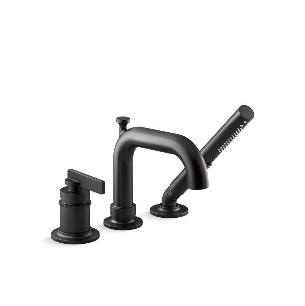 Castia by Studio McGee Deck-mount bath faucet with handshower