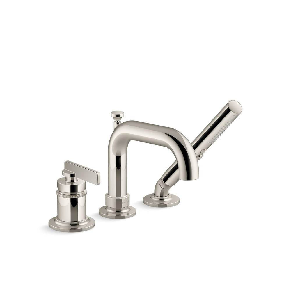 Castia by Studio McGee Deck-mount bath faucet with handshower