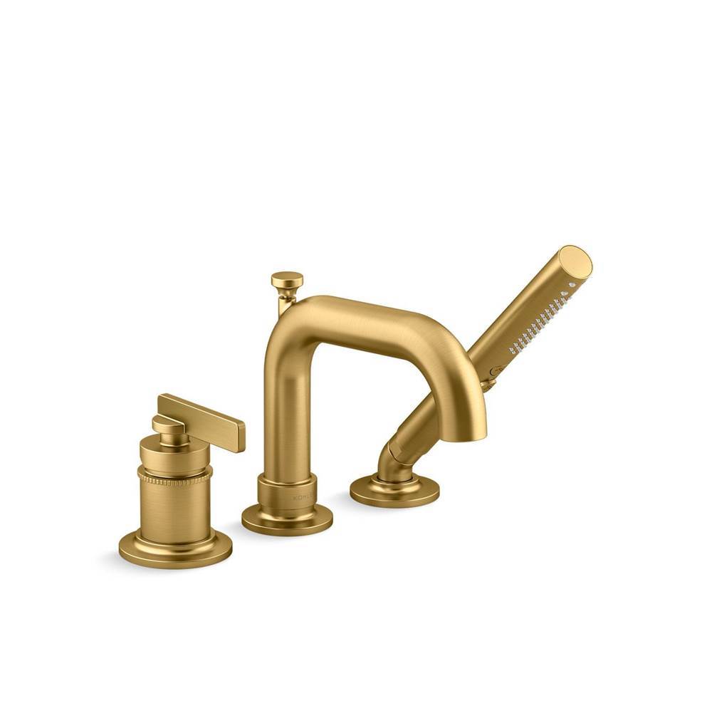 Castia by Studio McGee Deck-mount bath faucet with handshower