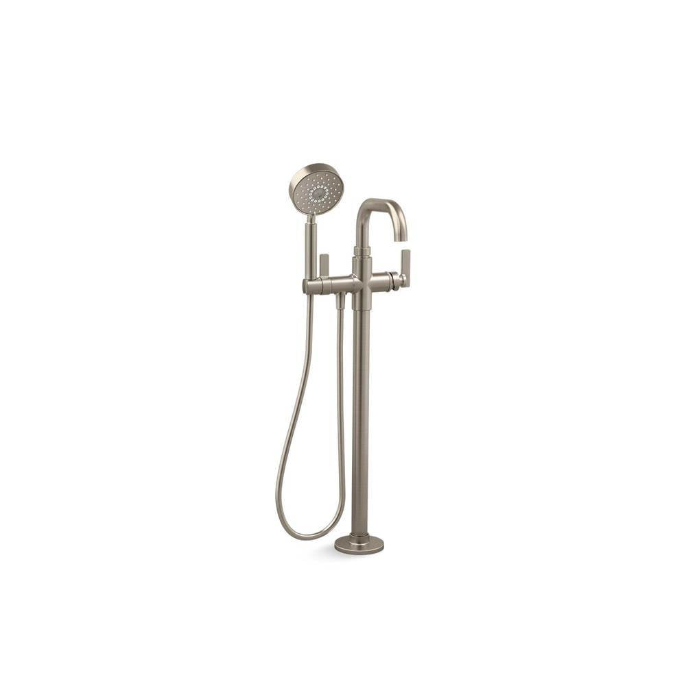 Castia by Studio McGee Floor-mount bath filler trim with handshower