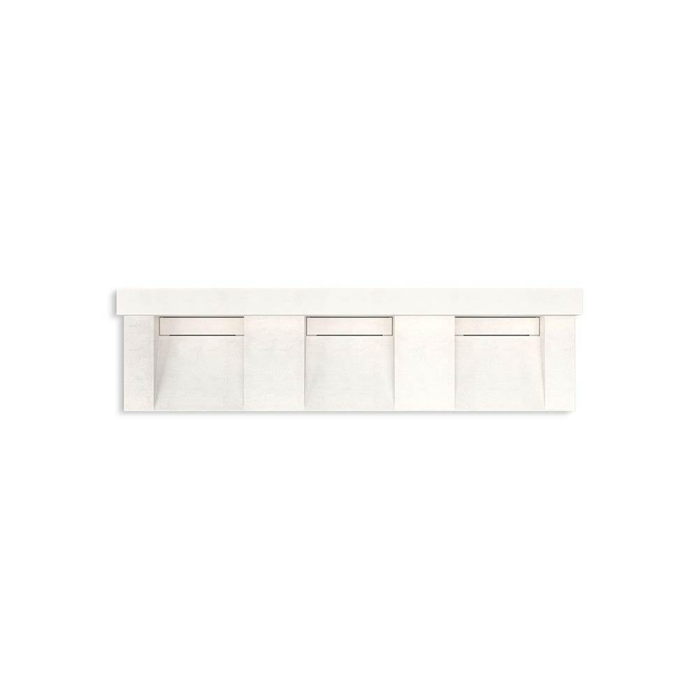 Constellation 90" wall-mount basin lavatory system with backsplash