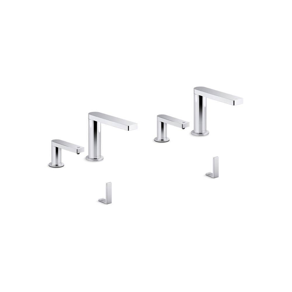 Composed Touchless lavatory faucets and soap dispensers with Kinesis sensor technology, AC-powered, 0.5 gpm