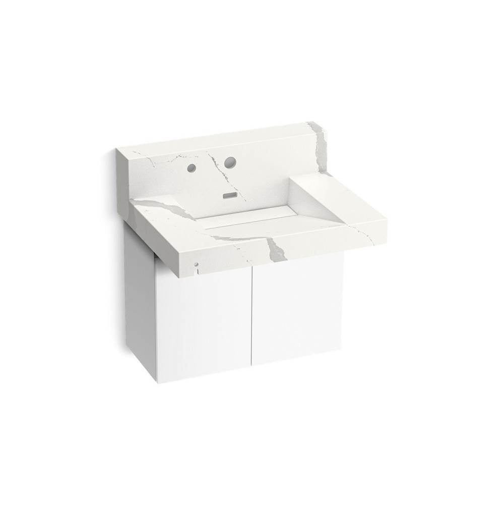 Constellation 30" wall-mount lavatory system with backsplash
