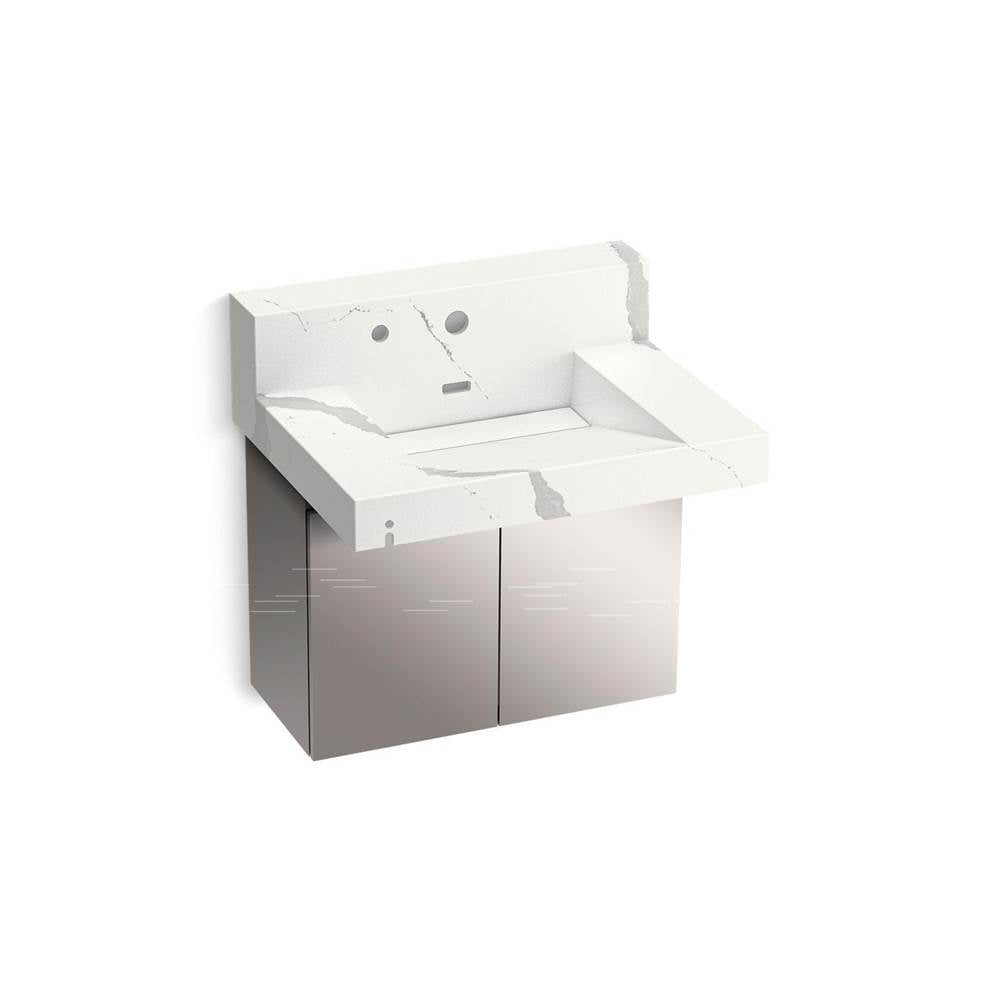 Constellation 30" wall-mount lavatory system with backsplash