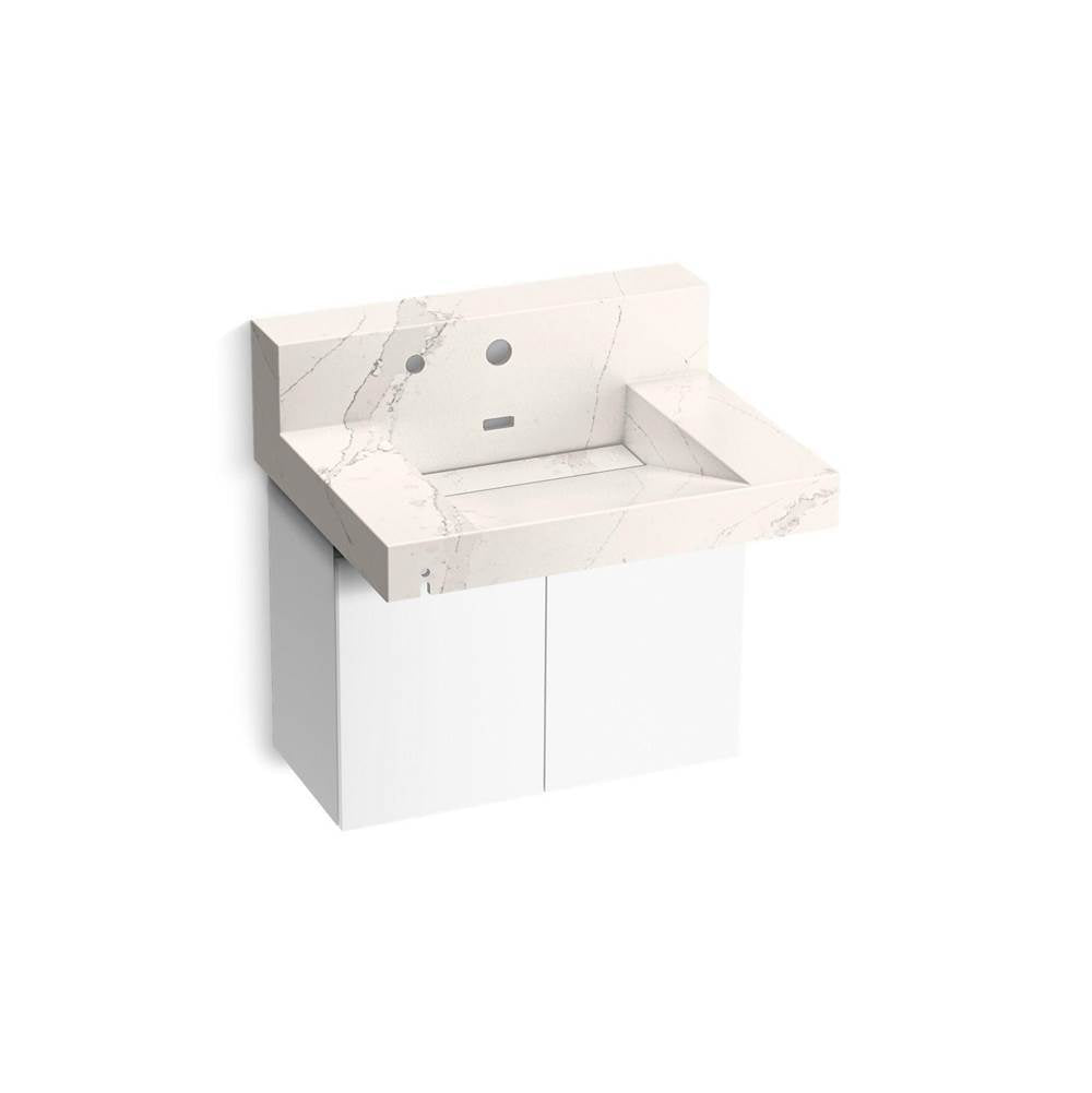 Constellation 30" wall-mount lavatory system with backsplash