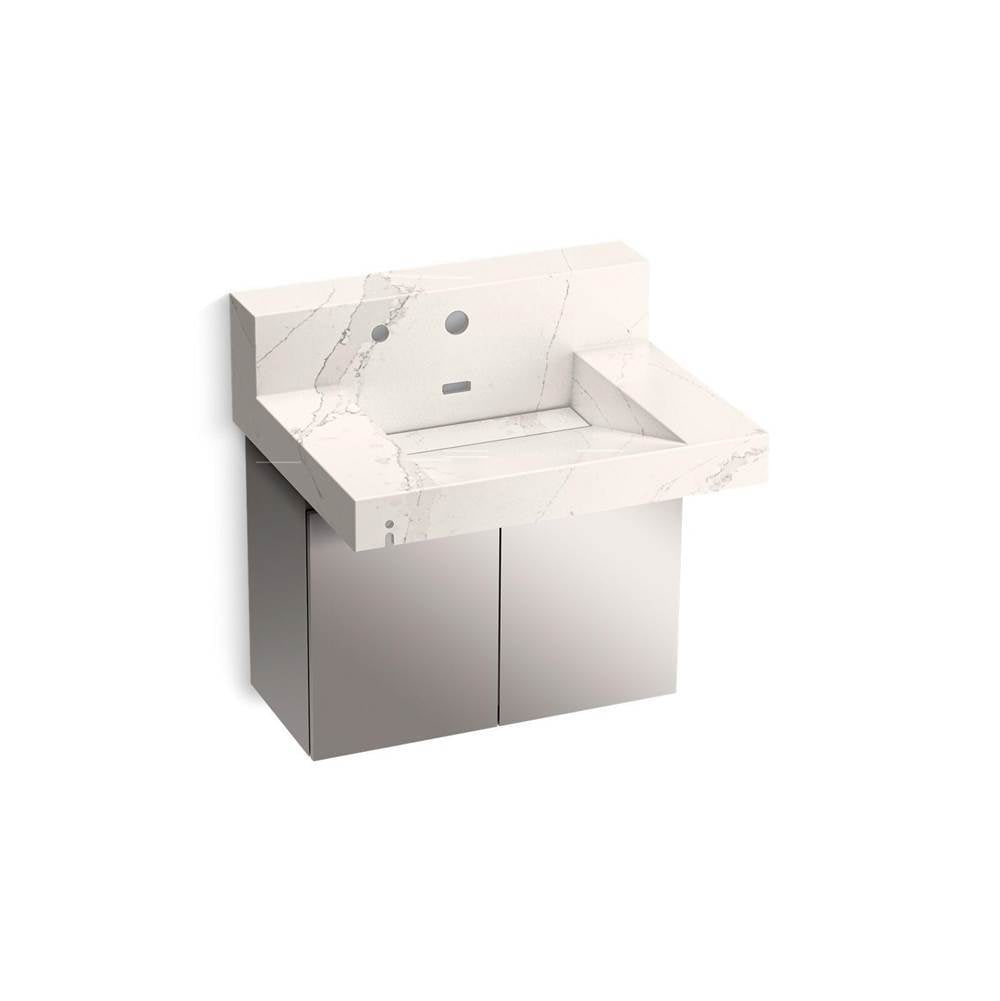 Constellation 30" wall-mount lavatory system with backsplash
