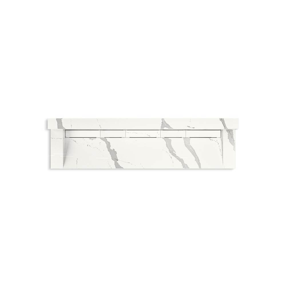 Constellation 90" wall-mount trough lavatory system with backsplash
