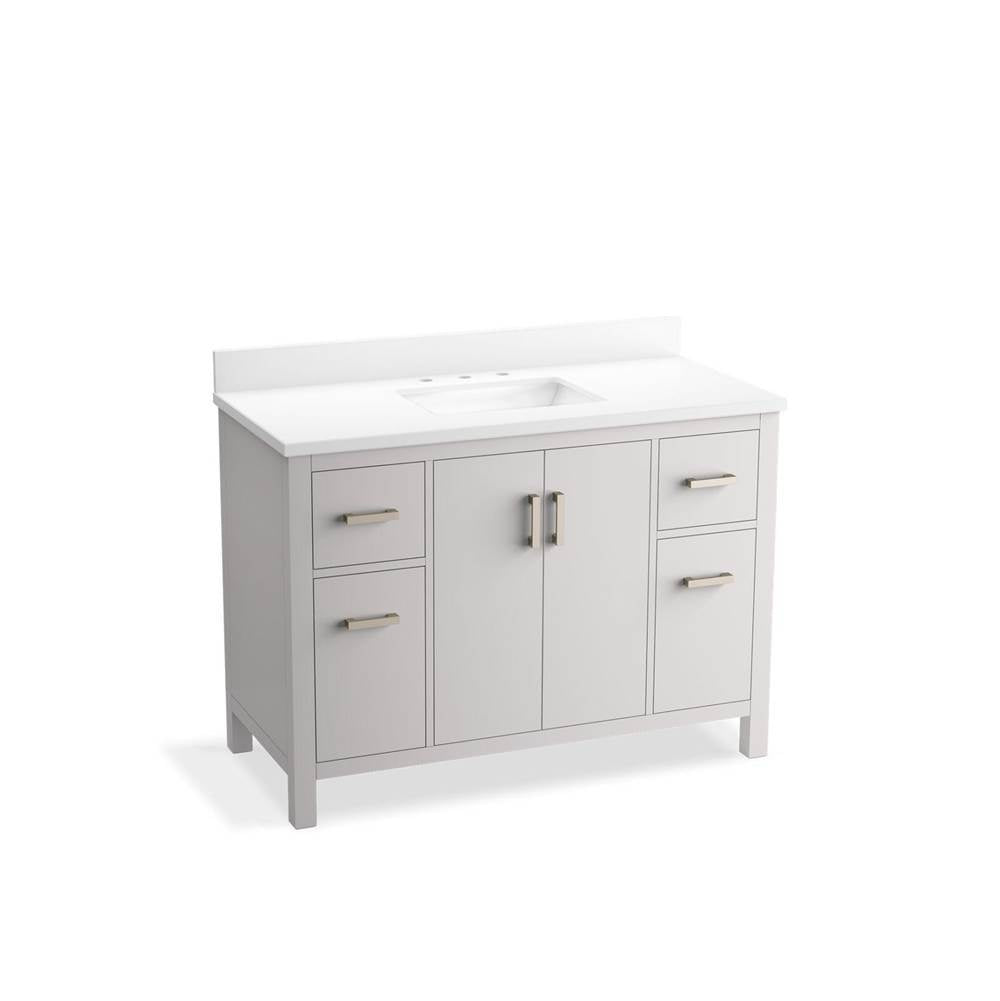 Kresla 48" bathroom vanity cabinet with sink and quartz top