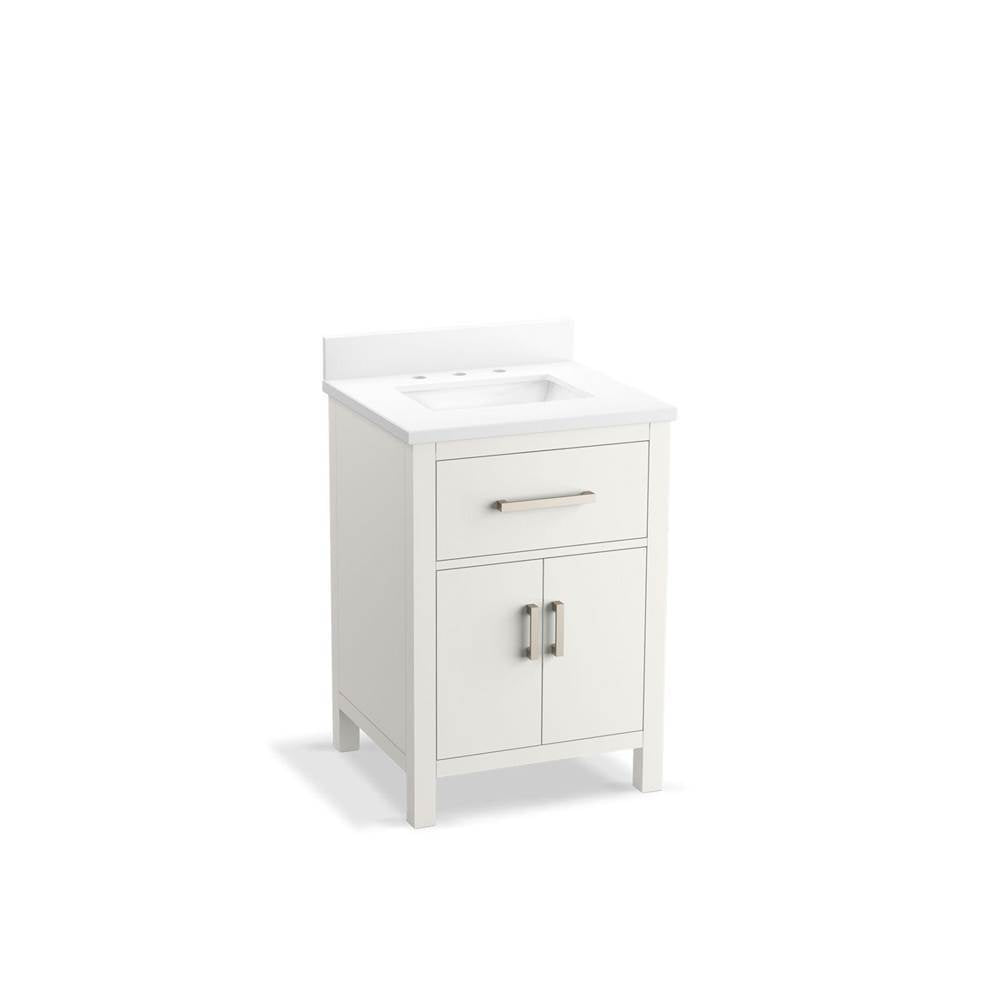 Kresla 24" bathroom vanity cabinet with sink and quartz top