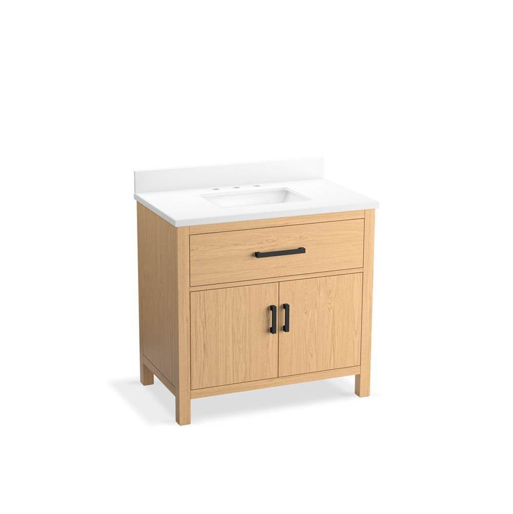 Kresla 36" bathroom vanity cabinet with sink and quartz top