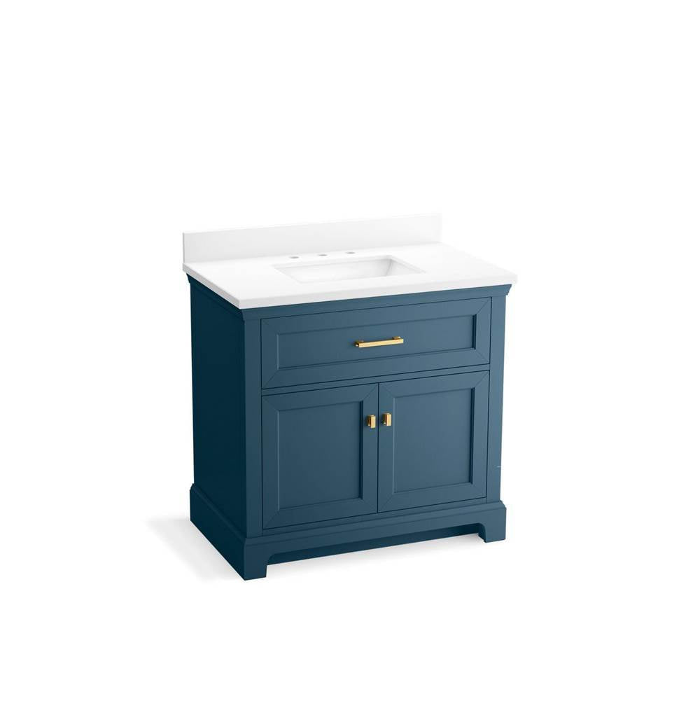 Charlemont 36" bathroom vanity cabinet with sink and quartz top