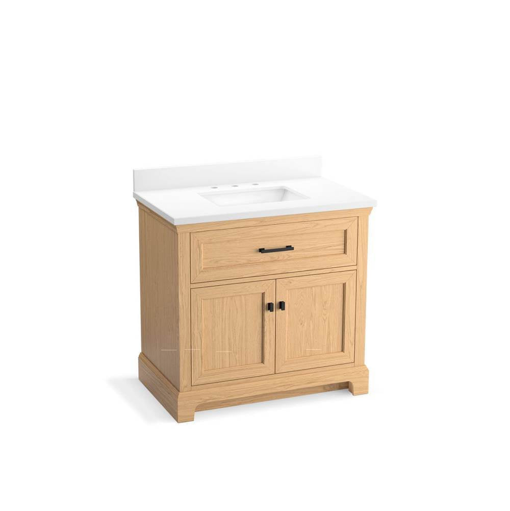 Charlemont 36" bathroom vanity cabinet with sink and quartz top