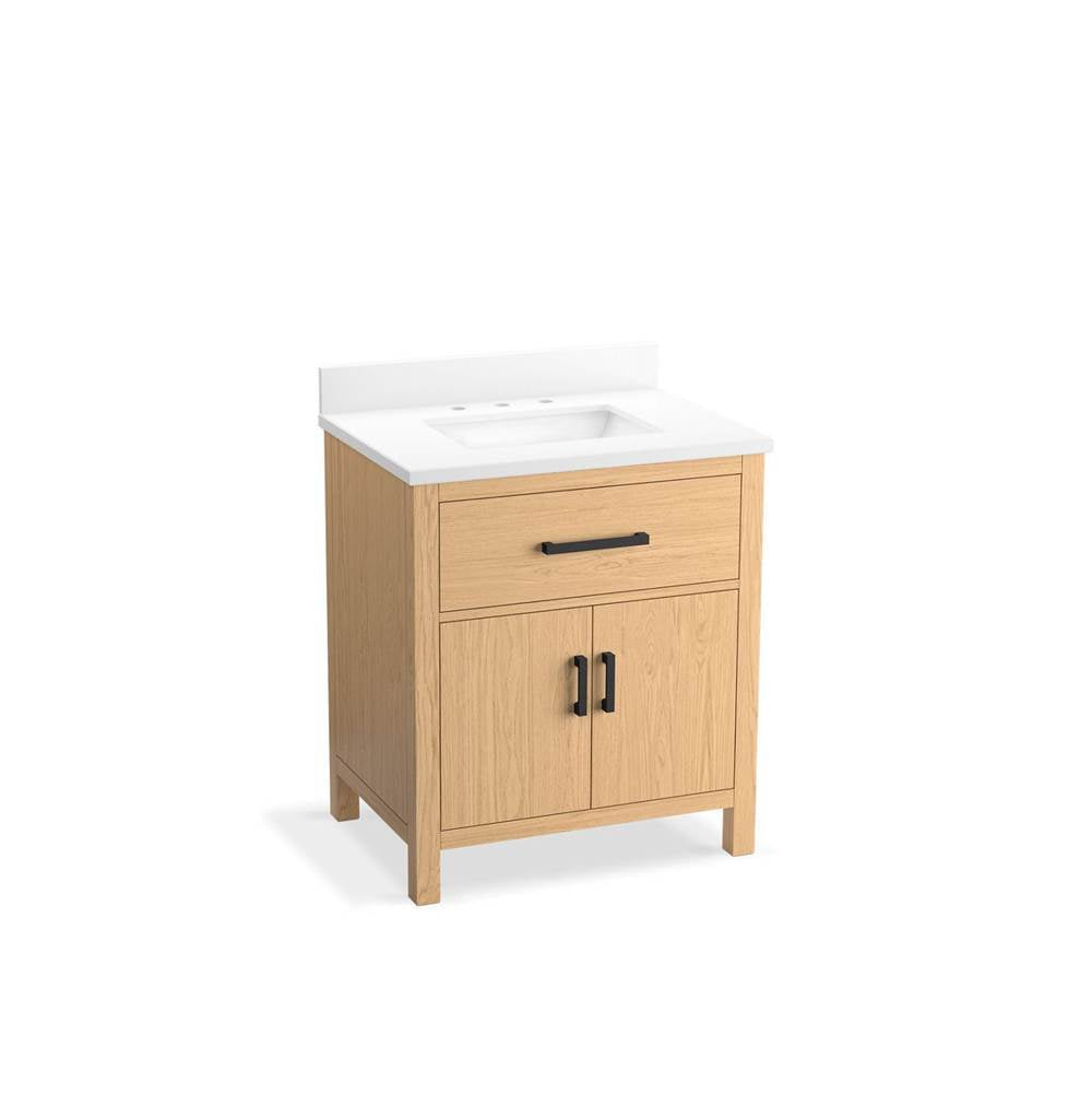 Kresla 30" bathroom vanity cabinet with sink and quartz top