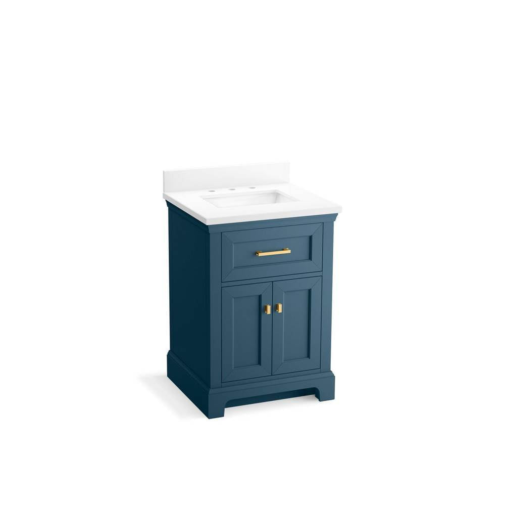 Charlemont 24" bathroom vanity cabinet with sink and quartz top