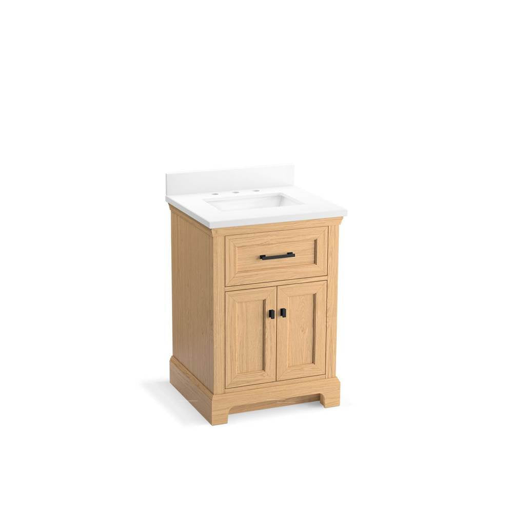 Charlemont 24" bathroom vanity cabinet with sink and quartz top