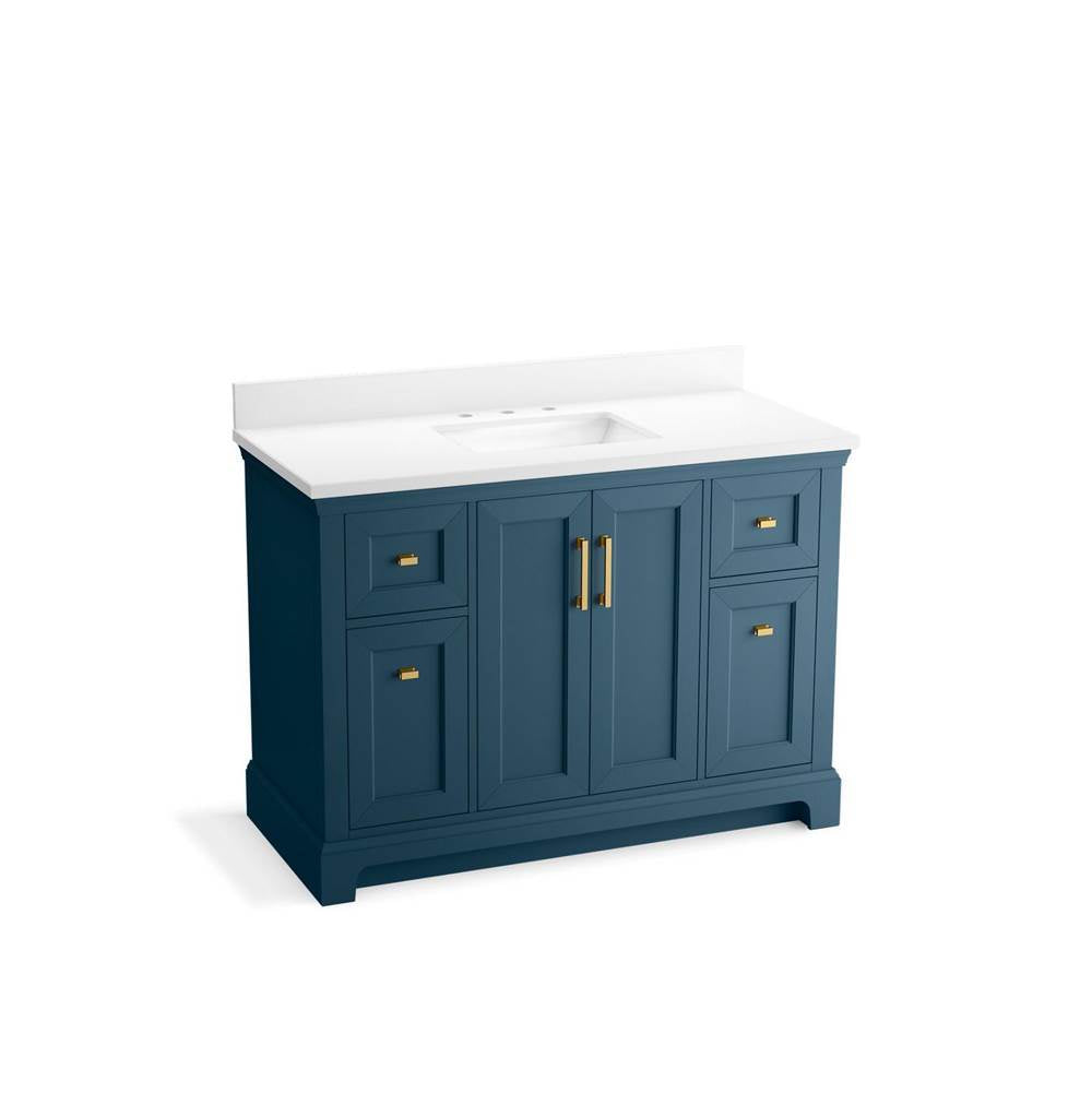 Charlemont 48" bathroom vanity cabinet with sink and quartz top