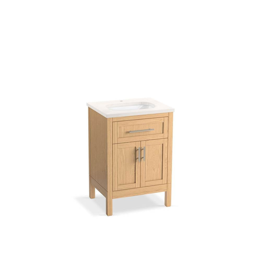Hadron 24" bathroom vanity cabinet with sink and quartz top