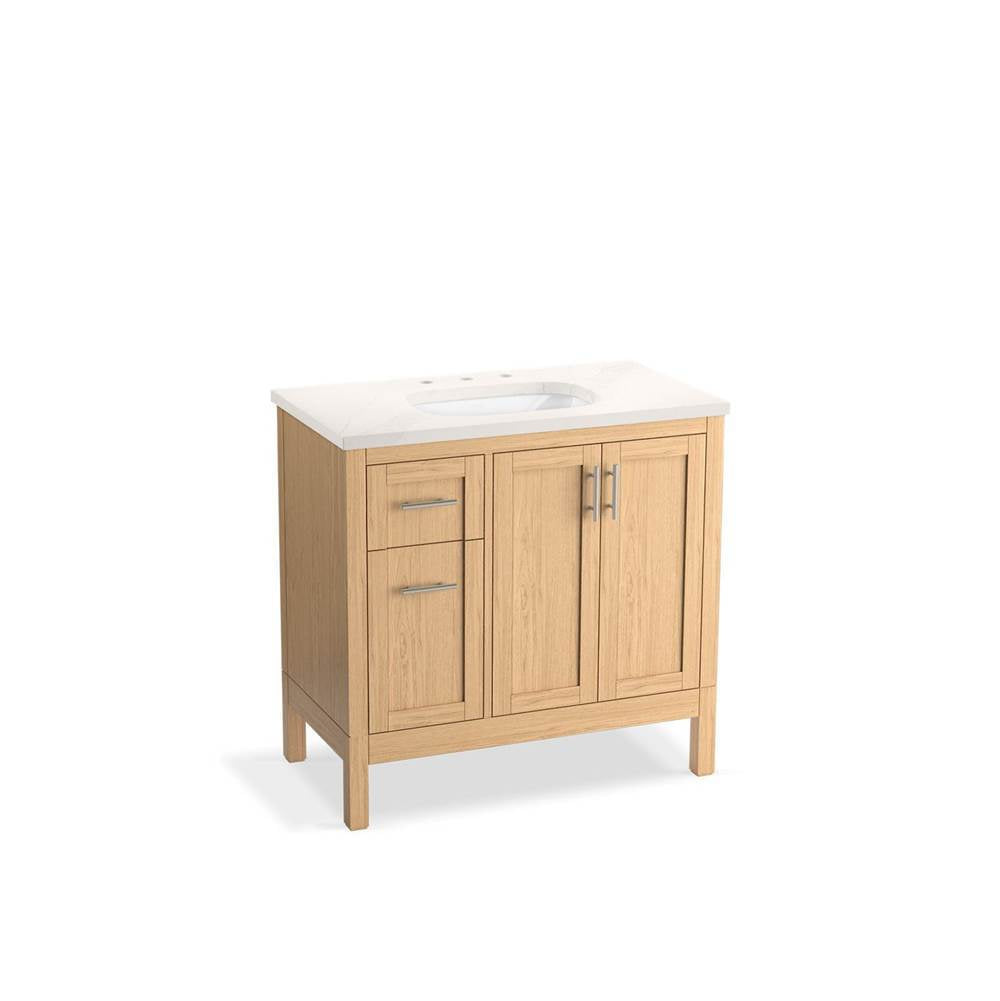 Hadron 36" bathroom vanity cabinet with sink and quartz top