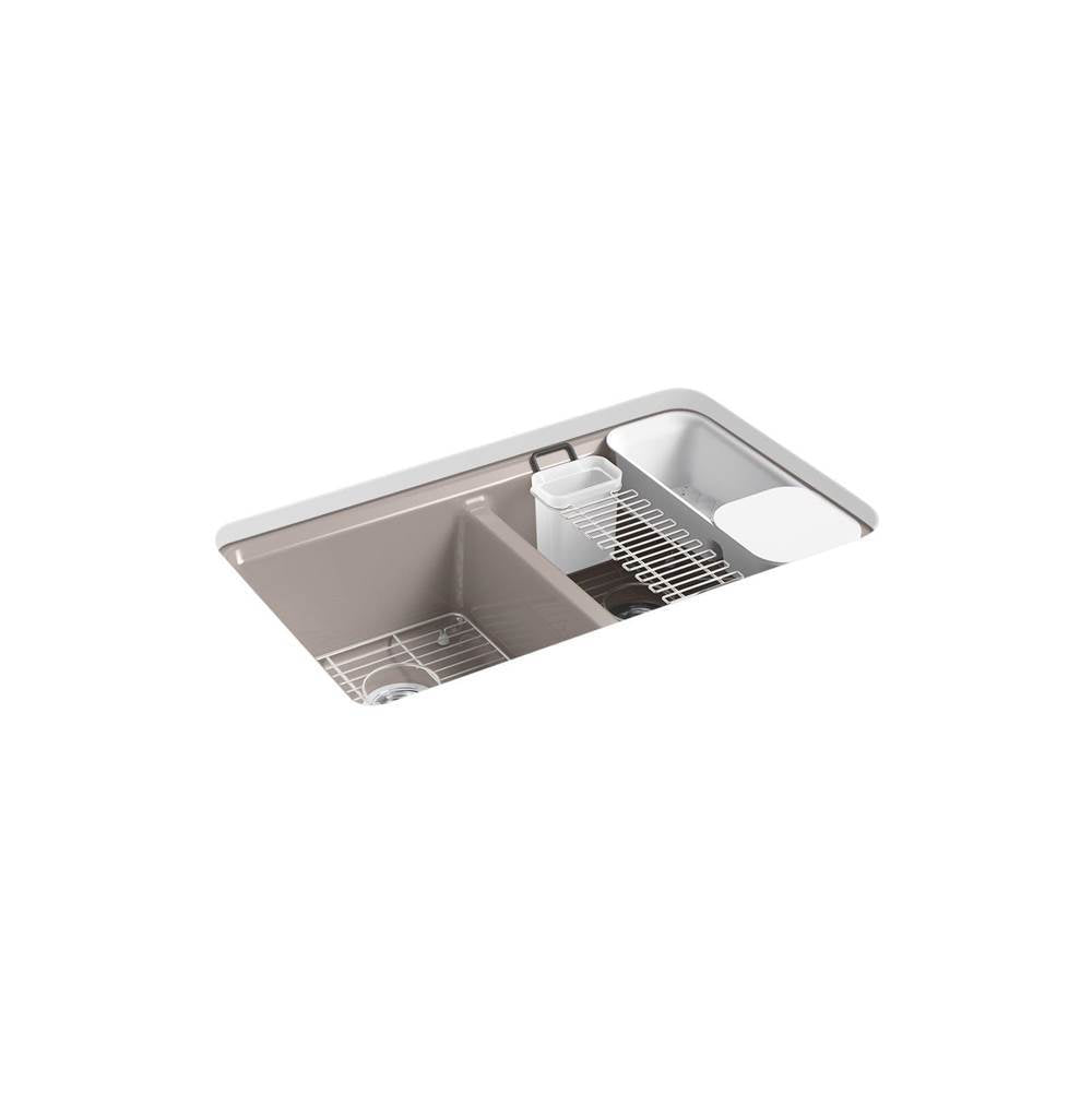 Riverby 33" undermount double-bowl workstation kitchen sink
