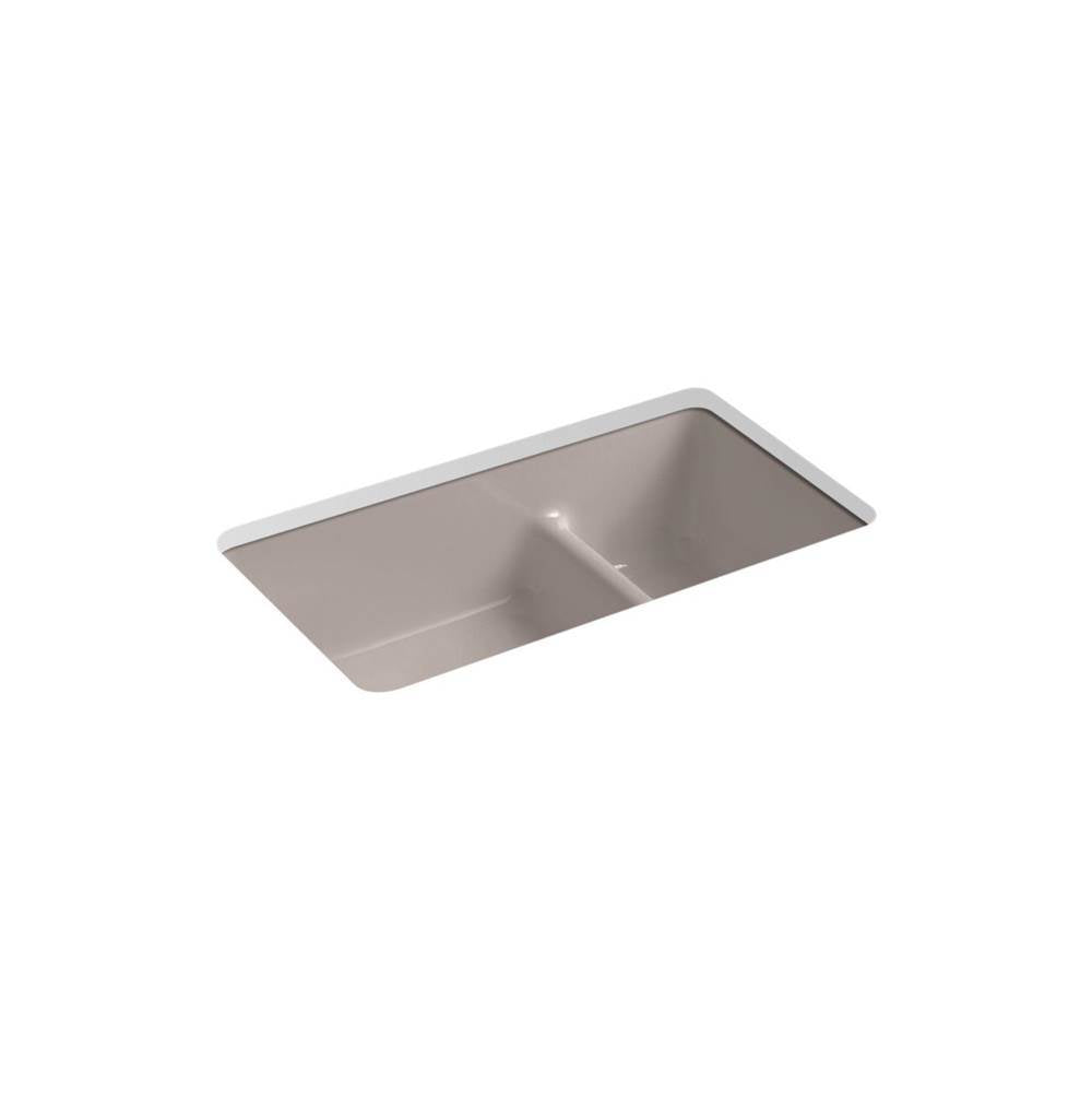 Iron/Tones Smart Divide 33" top-/undermount double-bowl kitchen sink