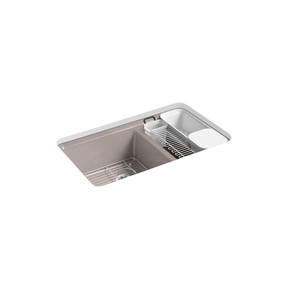 Riverby 33" undermount double-bowl workstation kitchen sink