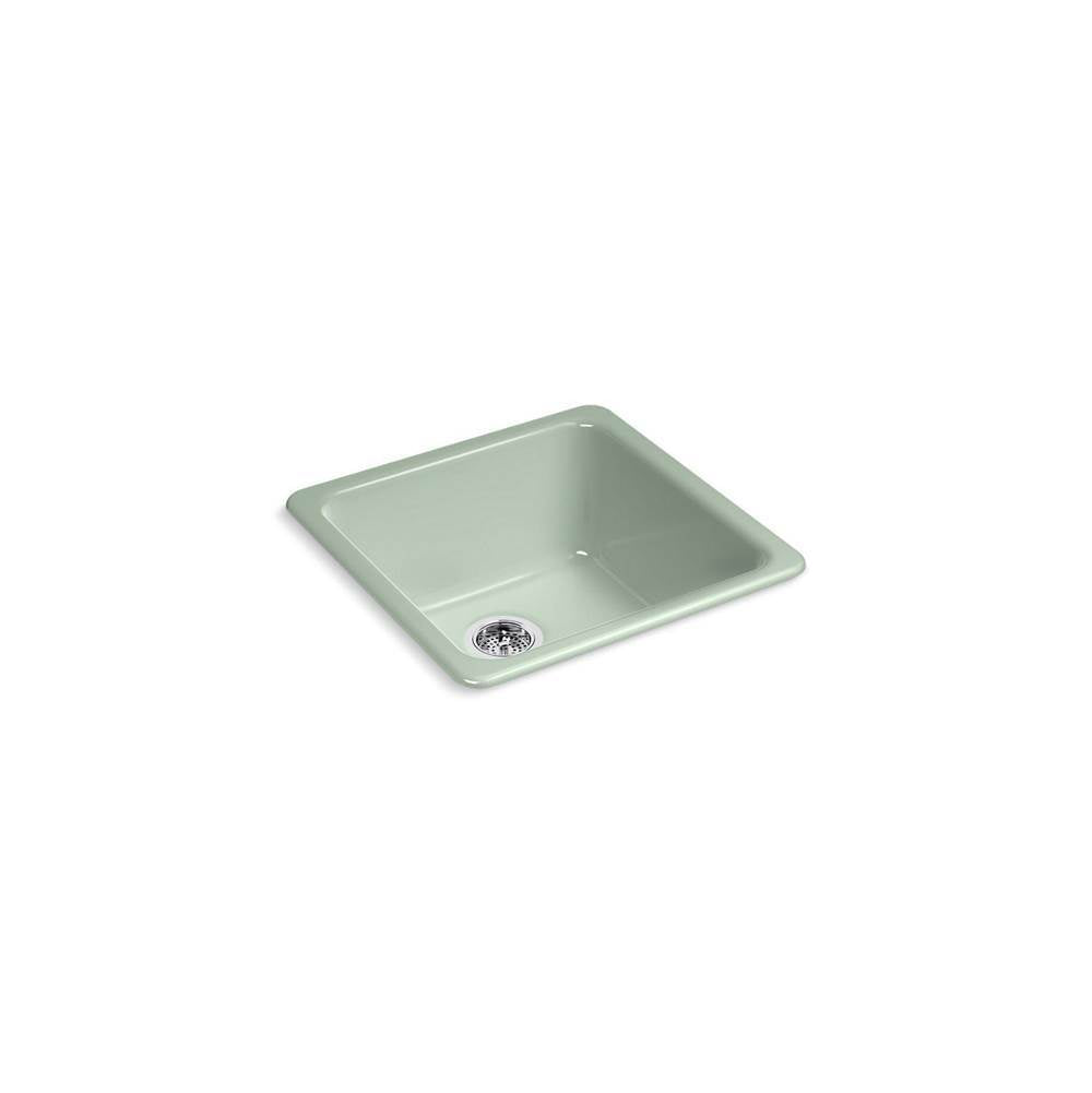 Iron/Tones 21" top-/undermount single-bowl bar sink