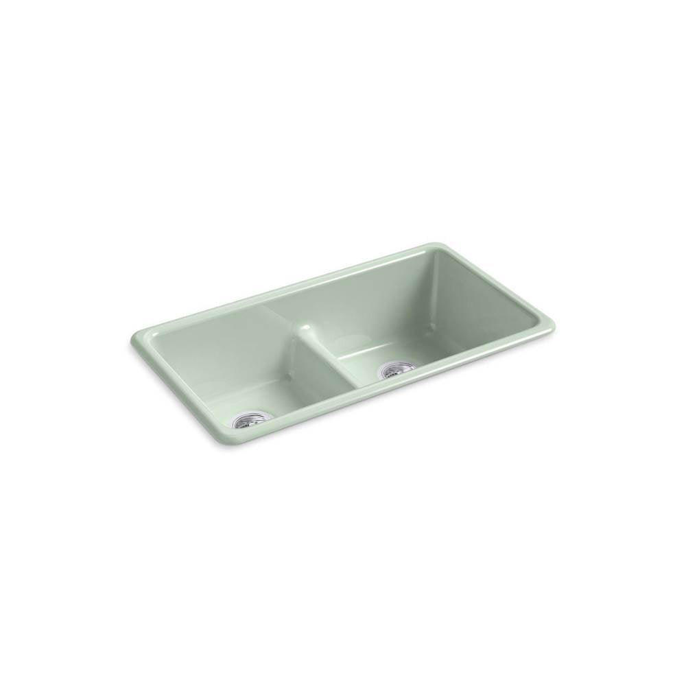 Iron/Tones Smart Divide 33" top-/undermount double-bowl kitchen sink