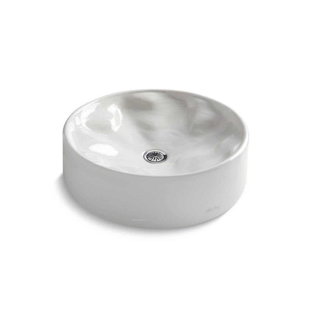 Rista 16-1/4" round vessel bathroom sink, no overflow