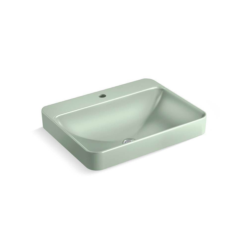 Vox 23" rectangular vessel bathroom sink