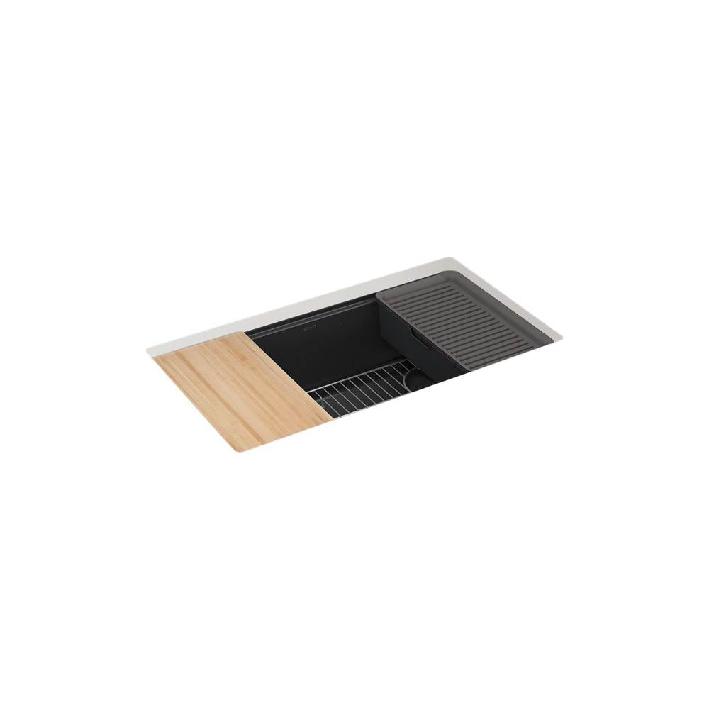 Billings 32-1/2" undermount single-bowl workstation kitchen sink