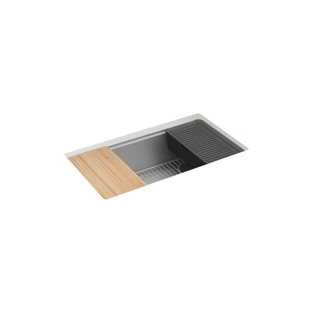 Billings 32-1/2" undermount single-bowl workstation kitchen sink