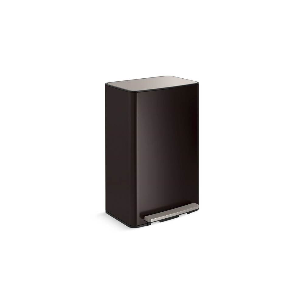 13-gallon curved step trash can