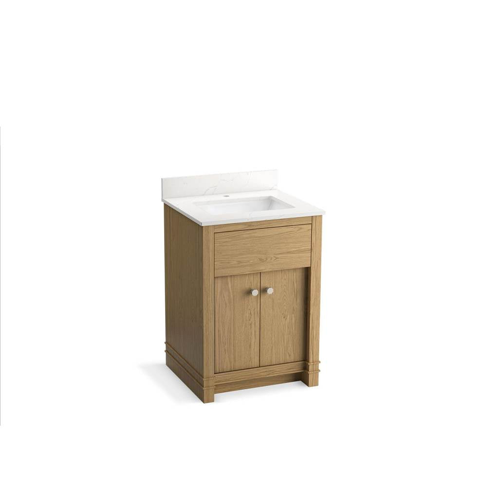 Alouette 24" bathroom vanity cabinet with sink and quartz top