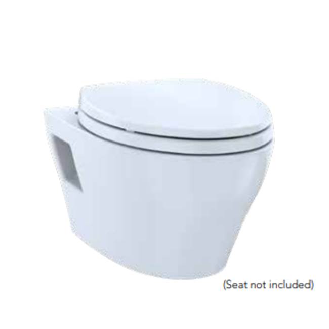 Ep Washlet+ Ready Wall-Hung Elongated Toilet Bowl With Skirted Design And Cefiontect, Cotton White