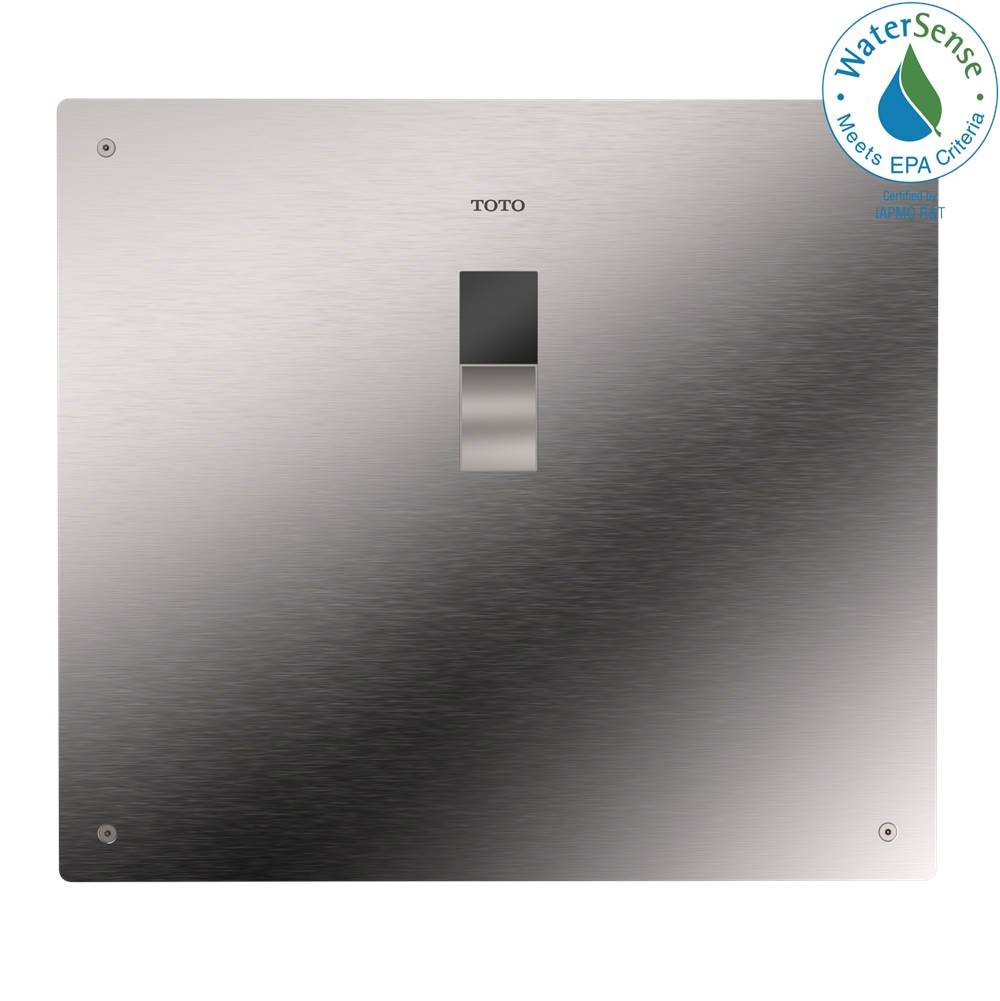 Toto Ecopower Touchless 1.28 Gpf Toilet Flushometer Valve With 14 X 12 Inch Cover Plate, Stainless Steel